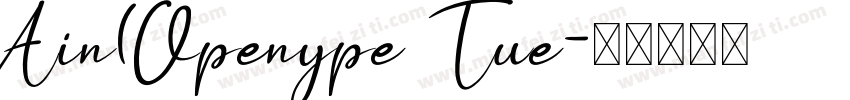 Ain(Openype Tue字体转换